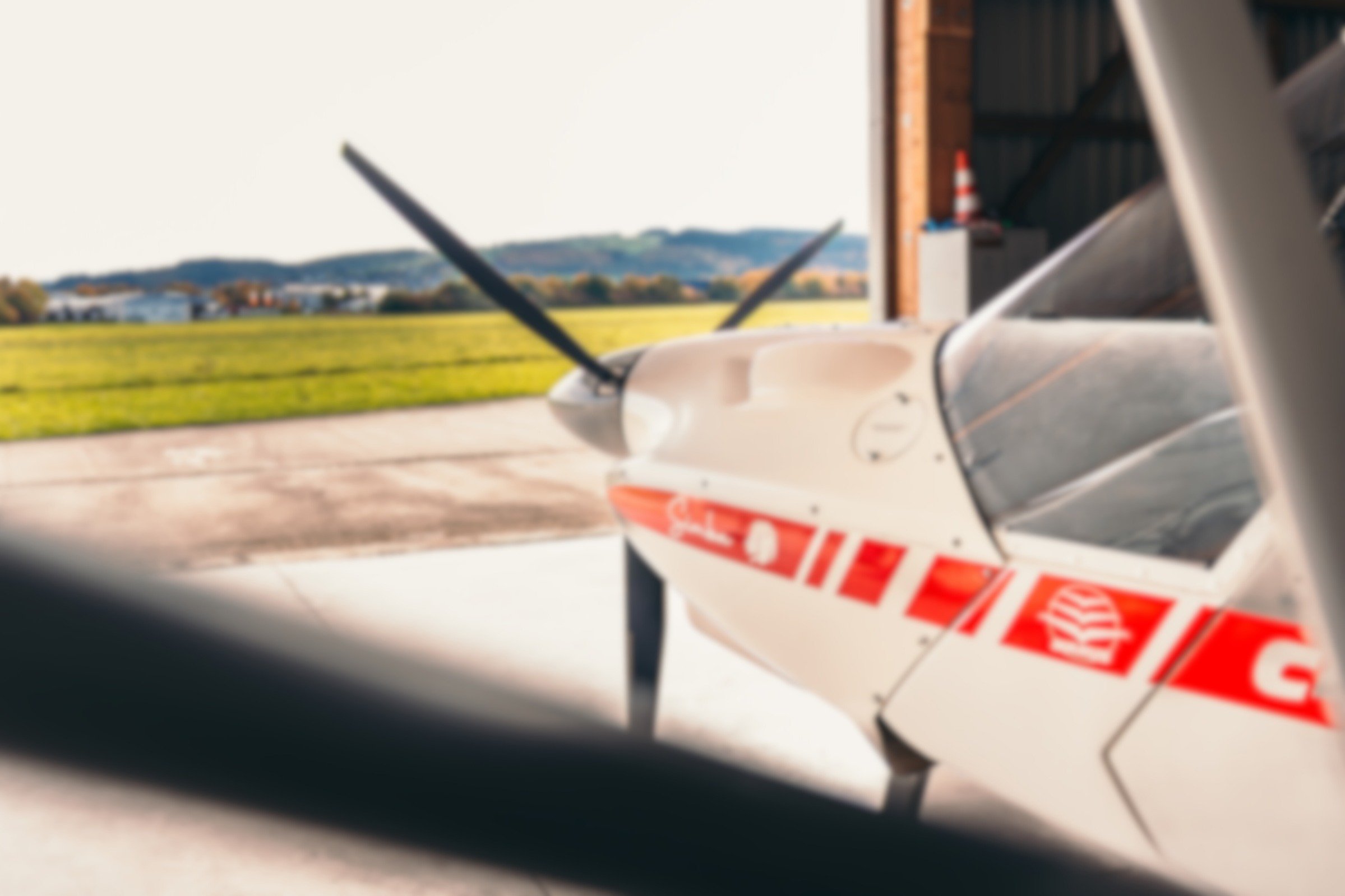 Luftaufnahme mit Weinbergen