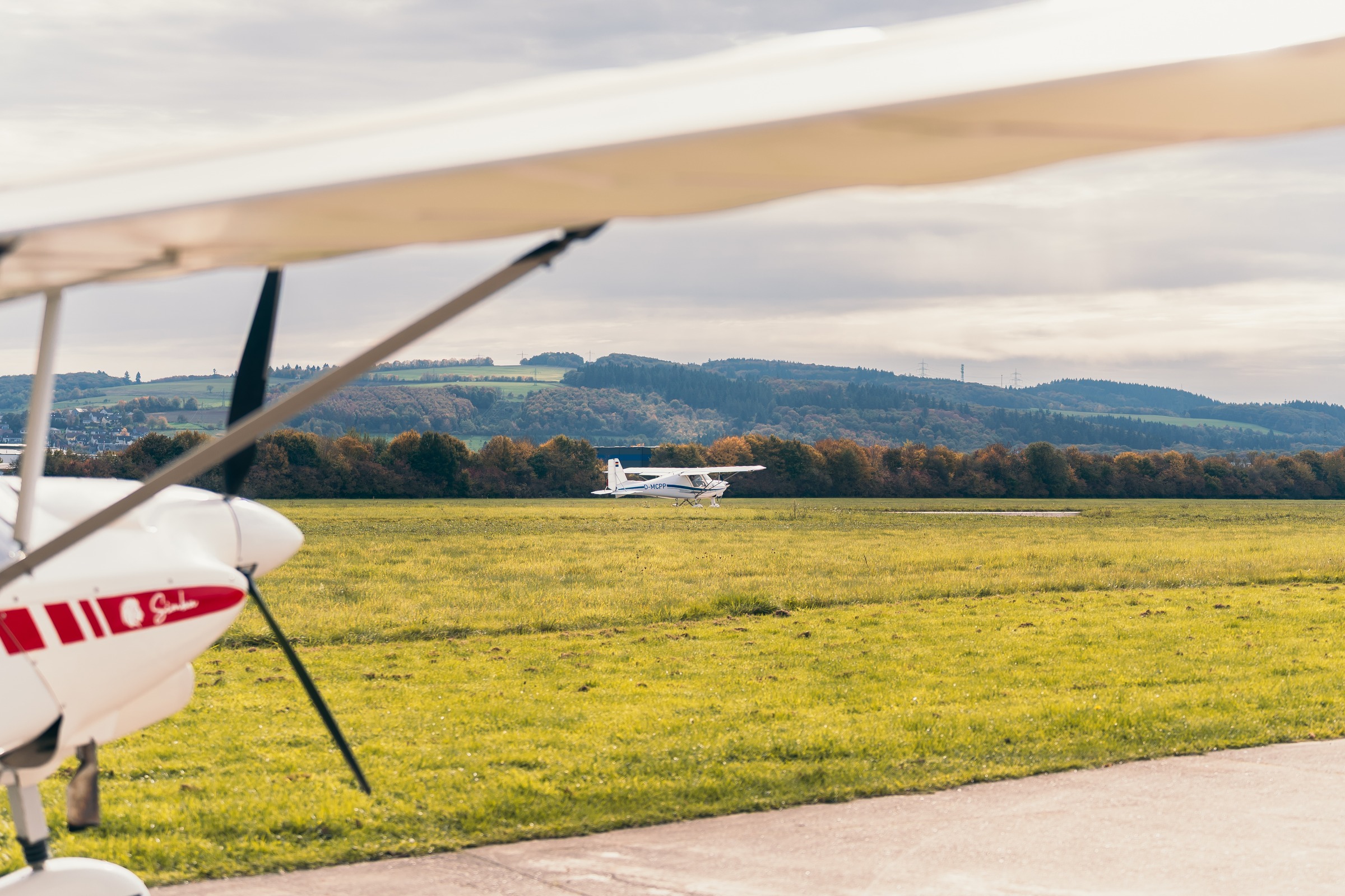 Flugplatz Föhren aus der Luft