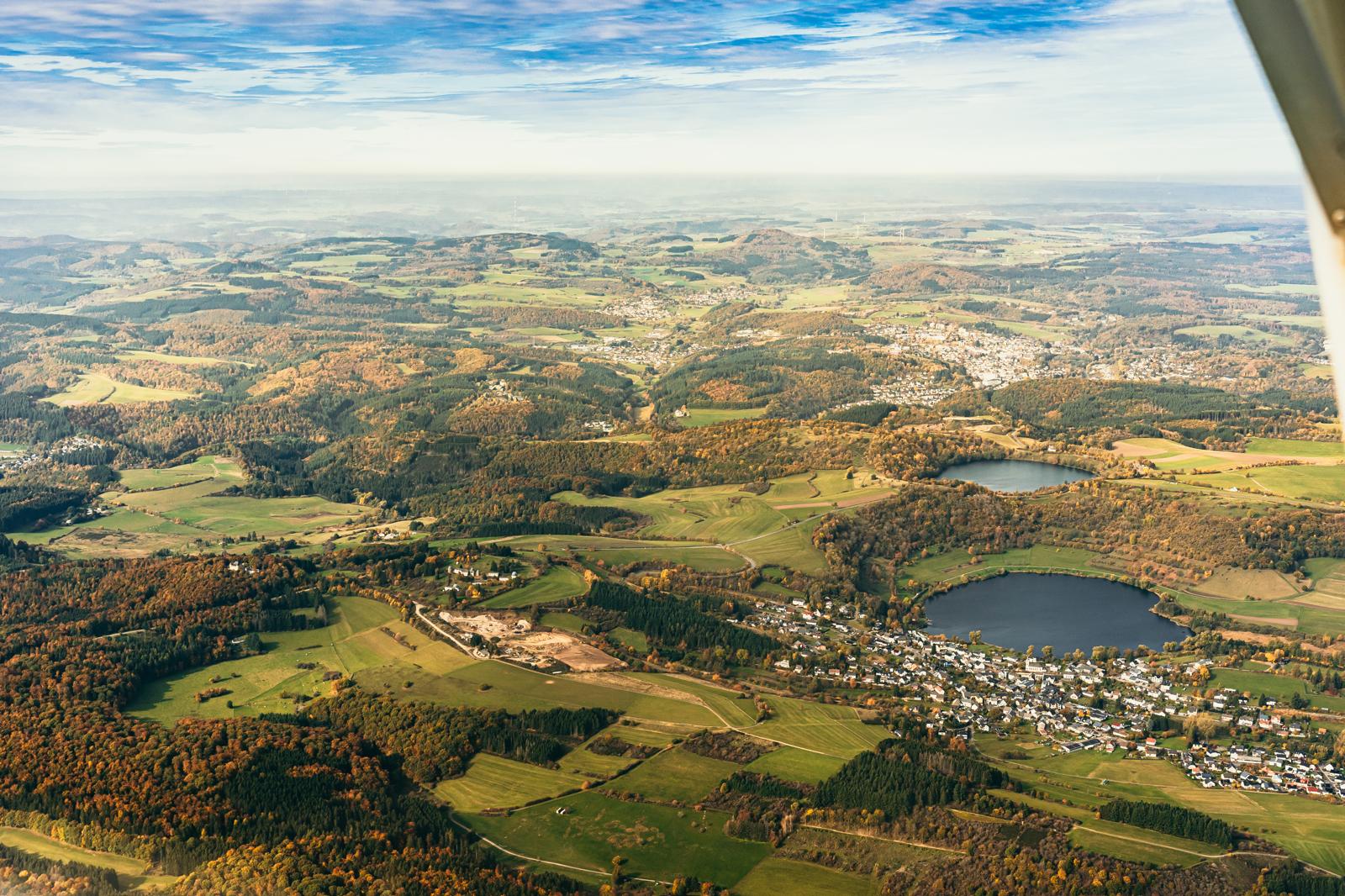 Totenmaar Schalkenmehren Maar aus der Luft