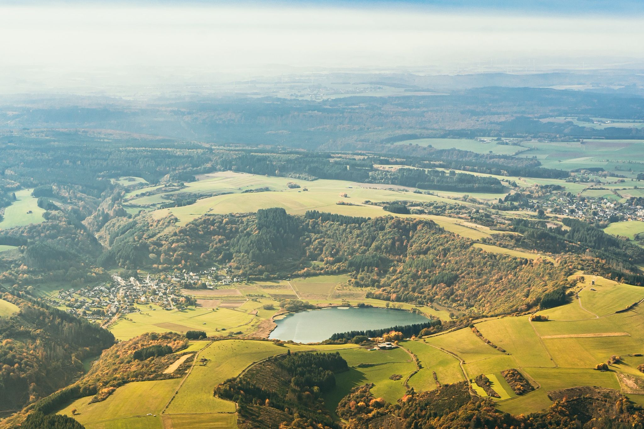 Meerfelder Maar aus der Luft